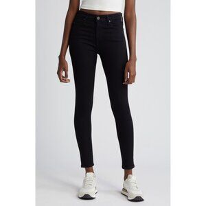 AG Adriano Goldschmied Womens Farrah High Rise Skinny Ankle Jeans Super Black 28